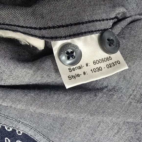 Mammut Lenni Short-Sleeved Gray Button-up Men's Shirt Size Large - Picture 8 of 10